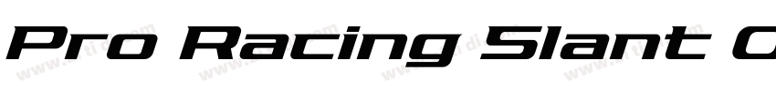 Pro Racing Slant Outline字体转换